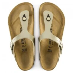 Birkenstock Women's Gizeh Birko-Flor In Gold -Shoe Discount Store 1016108 top 1100x