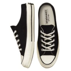 Converse Chuck 70 Mule Recycled Canvas In Black/Black/Egret -Shoe Discount Store 172591c 3 1100x