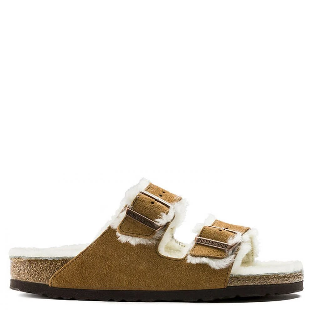 Birkenstock Arizona Shearling In Mink 3 Birkenstock Arizona Shearling In Mink