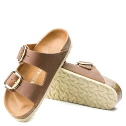 Birkenstock Women's Arizona Big Buckle Oiled Leather In Cognac (Narrow Width) -Shoe Discount Store 1 0 1011073 4 1100x