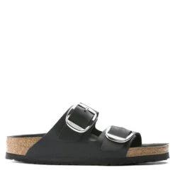 Birkenstock Women's Arizona Big Buckle Oiled Leather In Black (Narrow Width)