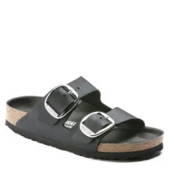 Birkenstock Women's Arizona Big Buckle Oiled Leather In Black (Narrow Width) -Shoe Discount Store 1 0 1011075 2 1100x