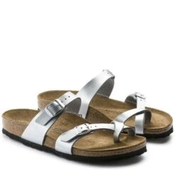 Birkenstock Mayari Birko-Flor In Silver -Shoe Discount Store 1 0 1045 birkenstock mayari birko flor 71083 silver 3 1100x