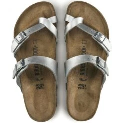 Birkenstock Mayari Birko-Flor In Silver -Shoe Discount Store 1 0 1045 birkenstock mayari birko flor 71083 silver 4 1100x