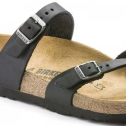 Birkenstock Women's Mayari Oiled Leather In Black 12 Birkenstock Women's Mayari Oiled Leather In Black -Shoe Discount Store 1 7 171481 detail 1 1100x