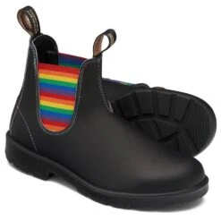 Blundstone Women's Original 2105 In Black With Rainbow Elastic And Contrast Stitching -Shoe Discount Store 2105 3 1 1100x
