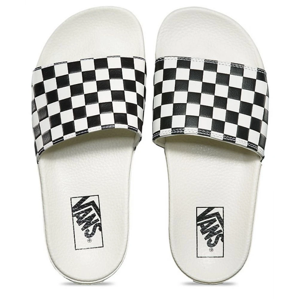 Vans Women's Slide-On In Checkerboard White/Black 3 Vans Women's Slide-On In Checkerboard White/Black