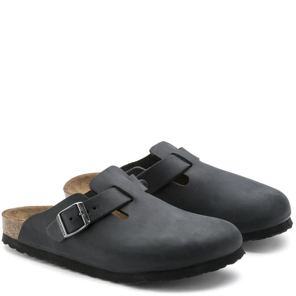 Birkenstock Men's Boston Oiled Leather In Black 5 Birkenstock Men's Boston Oiled Leather In Black - Image 3