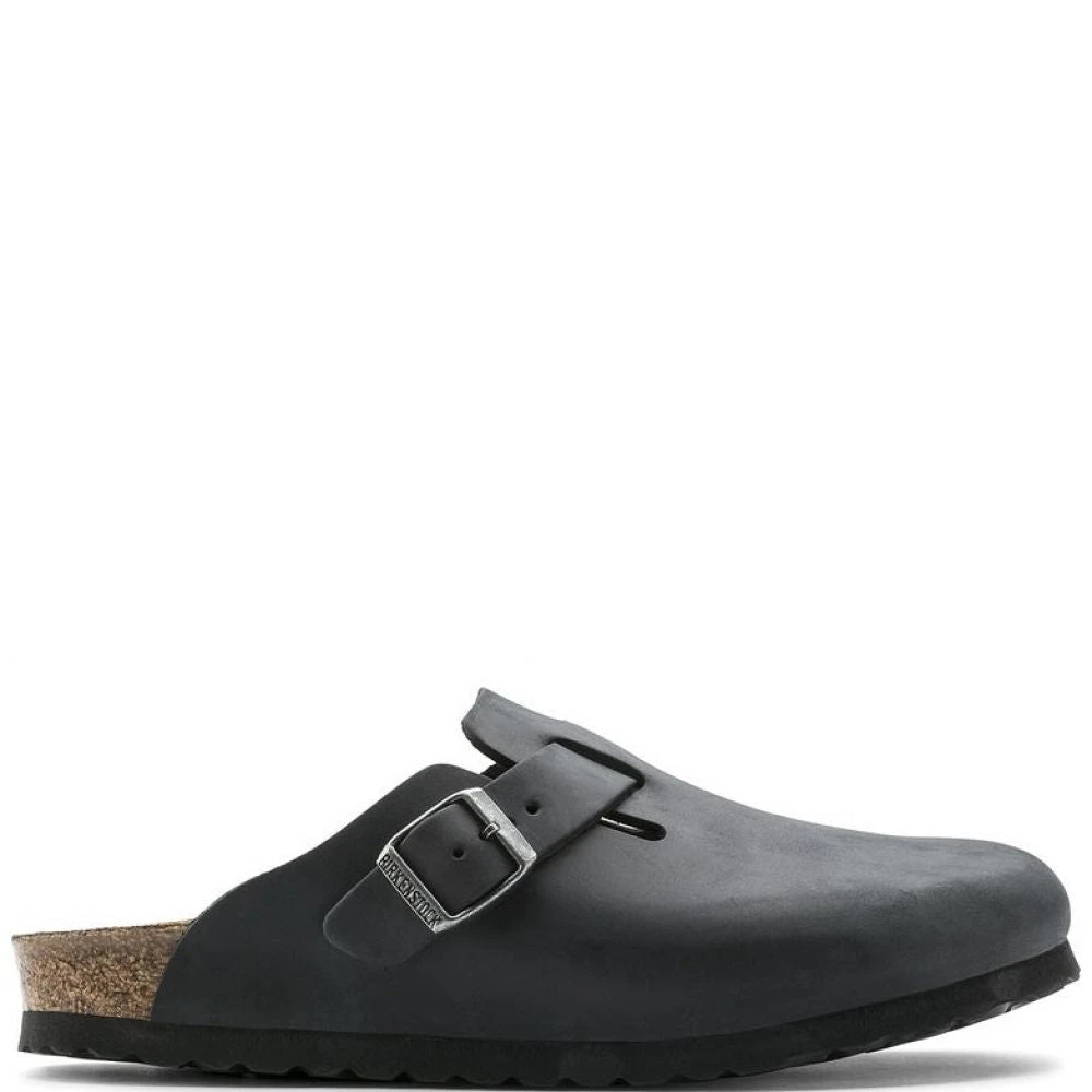 Birkenstock Men's Boston Oiled Leather In Black 3 Birkenstock Men's Boston Oiled Leather In Black