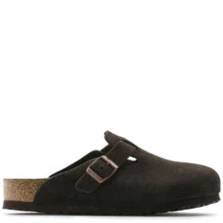 Birkenstock Men's Boston Softbed Suede Leather In Mocha