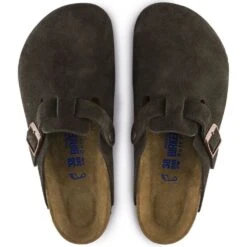 Birkenstock Men's Boston Softbed Suede Leather In Mocha -Shoe Discount Store 660461 3 1100x