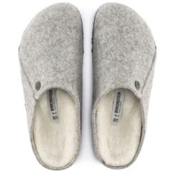 Birkenstock Men's Zermatt Shearling Wool Felt In Light Grey 8 Birkenstock Men's Zermatt Shearling Wool Felt In Light Grey -Shoe Discount Store BI 1015092 2100 3 1100x