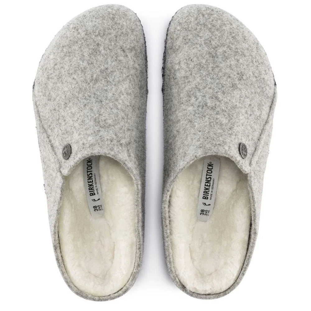 Birkenstock Men's Zermatt Shearling Wool Felt In Light Grey 5 Birkenstock Men's Zermatt Shearling Wool Felt In Light Grey - Image 3
