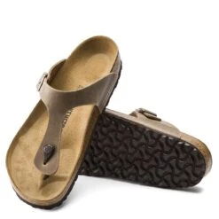 Birkenstock Women's Gizeh Oiled Leather In Tobacco Brown -Shoe Discount Store BI 943811 634W 3 1100x