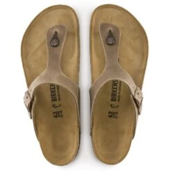 Birkenstock Women's Gizeh Oiled Leather In Tobacco Brown -Shoe Discount Store BI 943811 634W 4 1100x