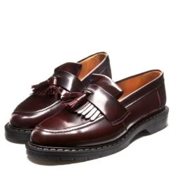 Solovair Tassel Loafer In Burgundy Rub-Off -Shoe Discount Store SV 1022 BUR 120 3 1100x