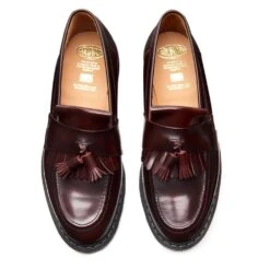 Solovair Tassel Loafer In Burgundy Rub-Off -Shoe Discount Store SV 1022 BUR 120 4 1100x