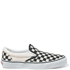 Vans Checkerboard Slip-On In Black/Off White