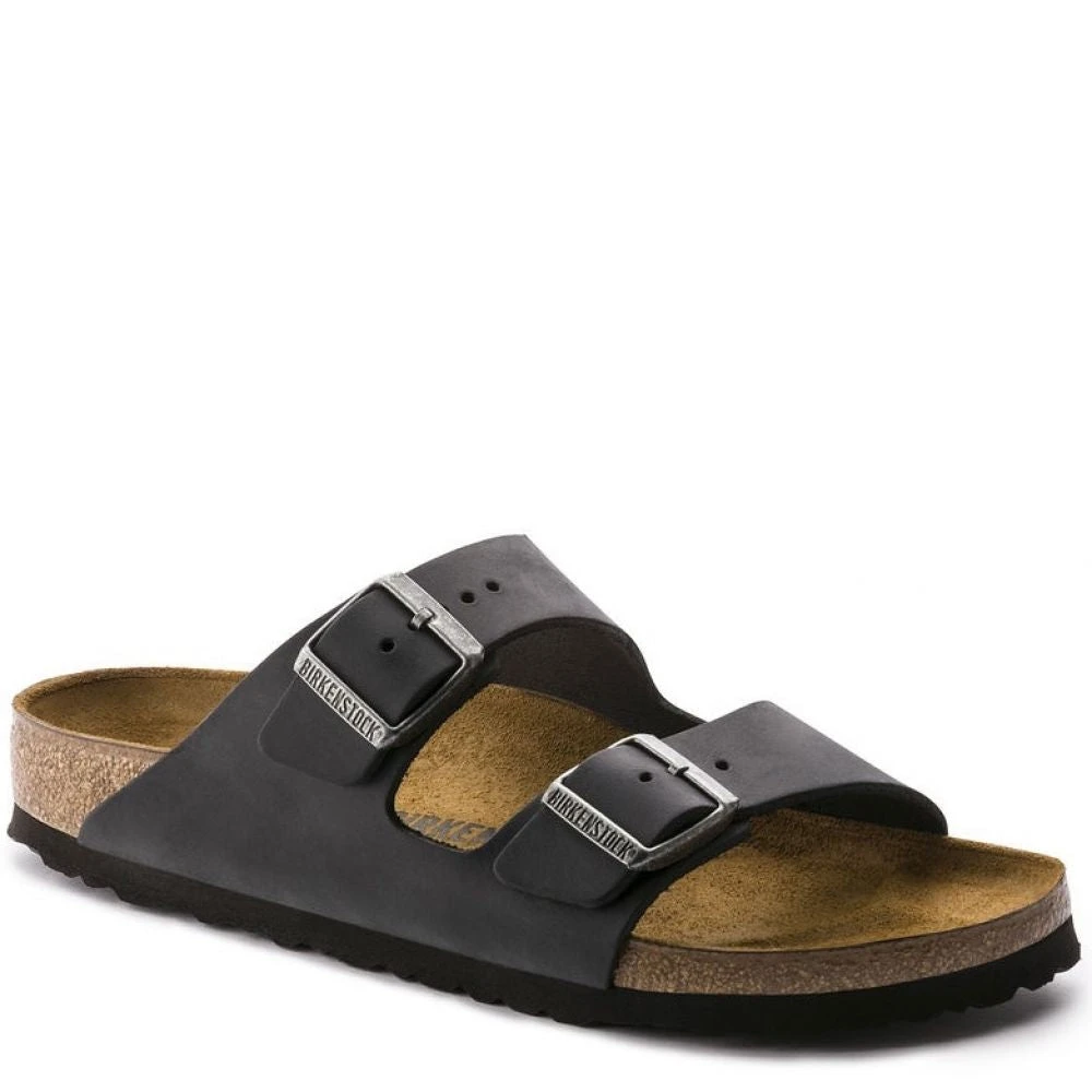 Birkenstock Arizona Oiled Leather In Black 4 Birkenstock Arizona Oiled Leather In Black - Image 2