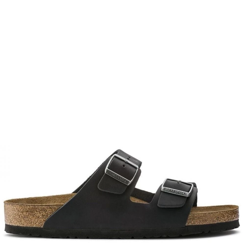 Birkenstock Arizona Softbed Oiled Leather In Black 3 Birkenstock Arizona Softbed Oiled Leather In Black