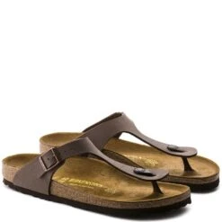 Birkenstock Gizeh Birko-Flor Nubuck In Mocha -Shoe Discount Store b i birkenstock gizeh birko flor nubuck 3 1100x