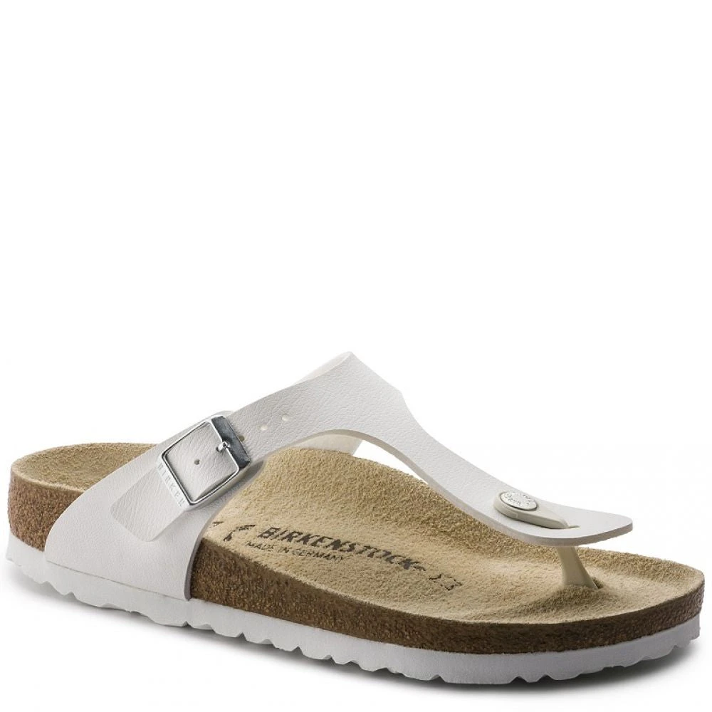 Birkenstock Gizeh Birko-Flor In White 4 Birkenstock Gizeh Birko-Flor In White - Image 2
