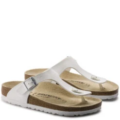 Birkenstock Gizeh Birko-Flor In White 8 Birkenstock Gizeh Birko-Flor In White -Shoe Discount Store b i birkenstock gizeh birko flor white 43733 3 1100x