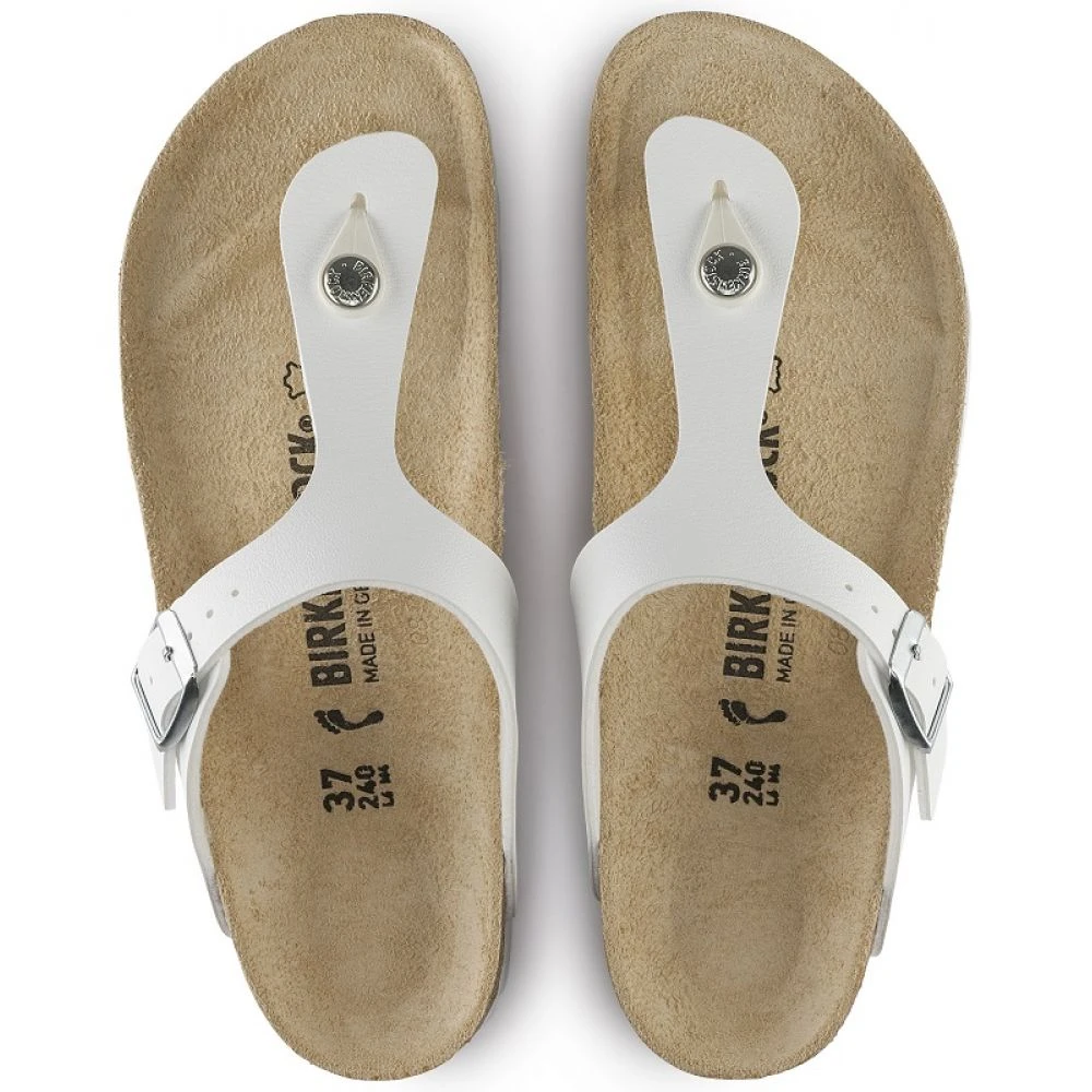 Birkenstock Gizeh Birko-Flor In White 6 Birkenstock Gizeh Birko-Flor In White - Image 4