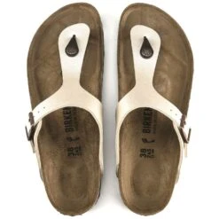 Birkenstock Gizeh Birko-Flor Graceful In Pearl -Shoe Discount Store b i birkenstock gizeh graceful pearl white 943873 4 1100x