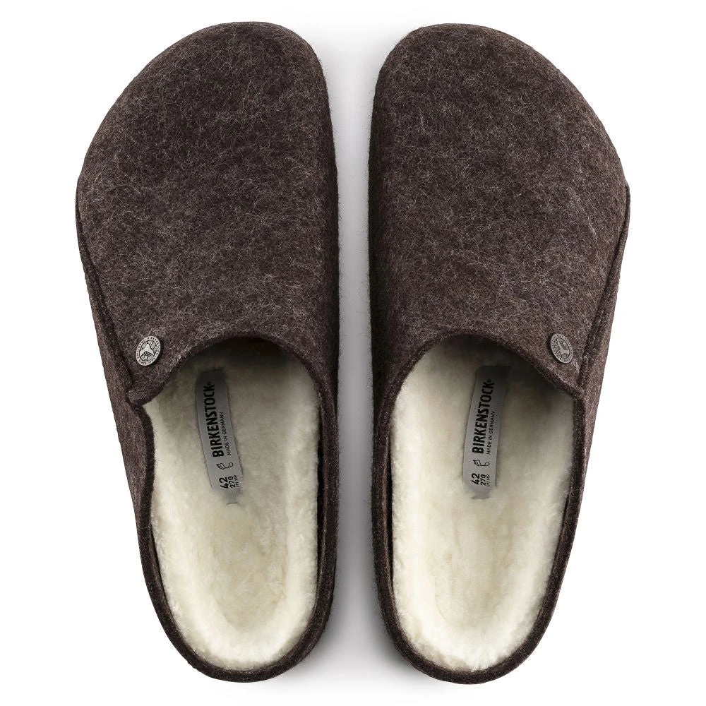 Birkenstock Men's Zermatt Shearling Wool Felt In Mocha 5 Birkenstock Men's Zermatt Shearling Wool Felt In Mocha - Image 3