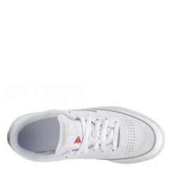 Reebok Women's Club C 85 In White/Sheer Grey -Shoe Discount Store bs7685 ftw photo top portrait white 1100x
