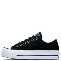 Converse Women's Chuck Taylor All Star Lift Low Top In Black -Shoe Discount Store c o convers chuck taylor all star lift low top black 560250c 1 1100x