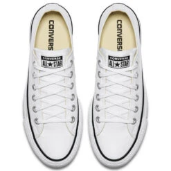 Converse Women's Chuck Taylor All Star Lift In White/Black -Shoe Discount Store c o convers chuck taylor all star lift low top white 560251c 4 1100x