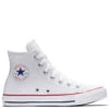 Converse Chuck Taylor All Star Leather High Top In Optic White -Shoe Discount Store c o converse chuck taylor all star leather high top black 132169c 1 1 1100x
