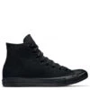 Converse Chuck Taylor All Star Mono Canvas High Top In Black Monochrome -Shoe Discount Store c o converse chuck taylor all star monochrome high top black m3310 3 1100x