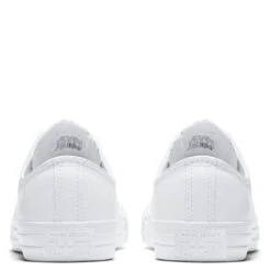 Converse Chuck Taylor All Star Mono Leather Low Top In White Monochrome -Shoe Discount Store c o converse chuck taylor all star monochrome leather low top white 136823 5 1100x