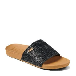 Reef Women's Cushion Scout Braid In Black/Tan -Shoe Discount Store ci3796 main 1100x