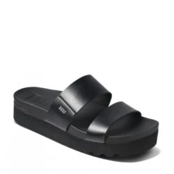 Reef Women's Cushion Vista Hi In Black/Black -Shoe Discount Store ci4710 main 1100x