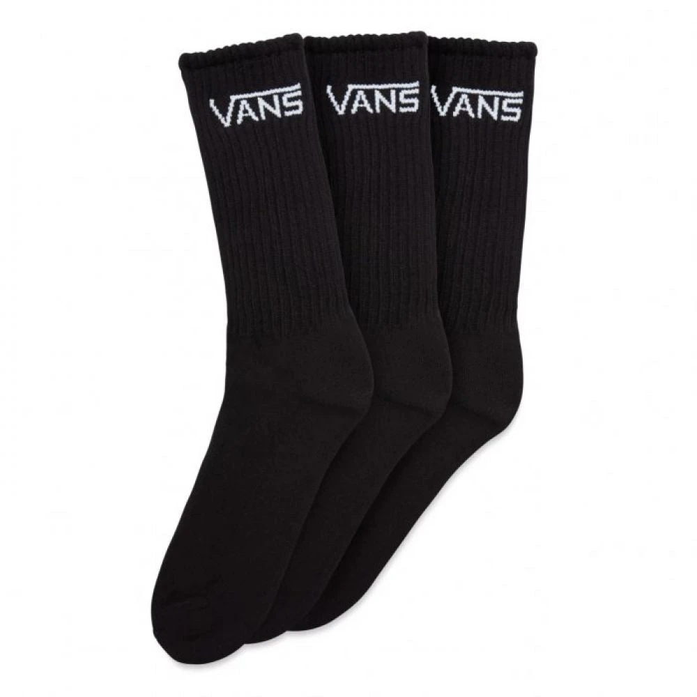 Vans Classic Crew Sock In Black (Large) 3 Vans Classic Crew Sock In Black (Large)