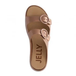 Lemon Jelly Women's Gaia Platform Slides In Brown -Shoe Discount Store gaia 08 03 1100x