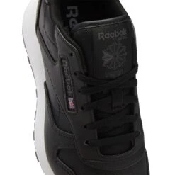 Reebok Women's Classic SP Vegan In Core Black/Pure Grey 7 -Shoe Discount Store gx8692 8 footwear photography detail view 2 white 1100x