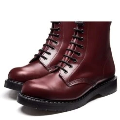 Solovair 8 Eye Derby Boot In Oxblood Hi-Shine 7 Solovair 8 Eye Derby Boot In Oxblood Hi-Shine -Shoe Discount Store s8551oxg 104 3 1100x