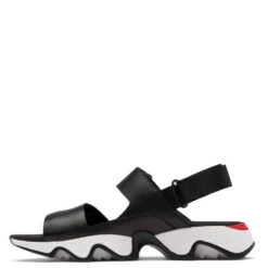 Sorel Women's Kinetic Impact II Sling Low Sandal In Black/Sea Salt -Shoe Discount Store so 2039991010 2133 3 1100x