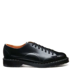 Solovair Monkey Shoe In Black Hi-Shine